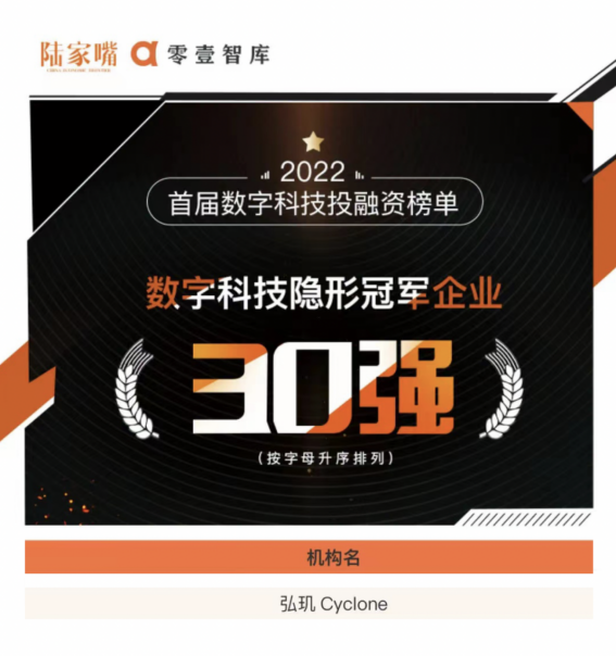 2022首届数字科技投融资榜单 2022首届数字科技投融资榜单
